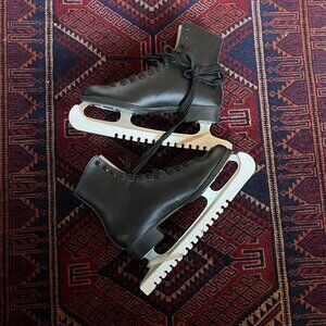 SLM CANADA Men's Black Ice Skates - Size 9